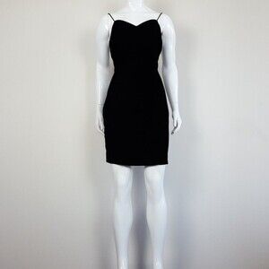 Vintage 90's Alex Evenings Black Velvet Cocktail Dress